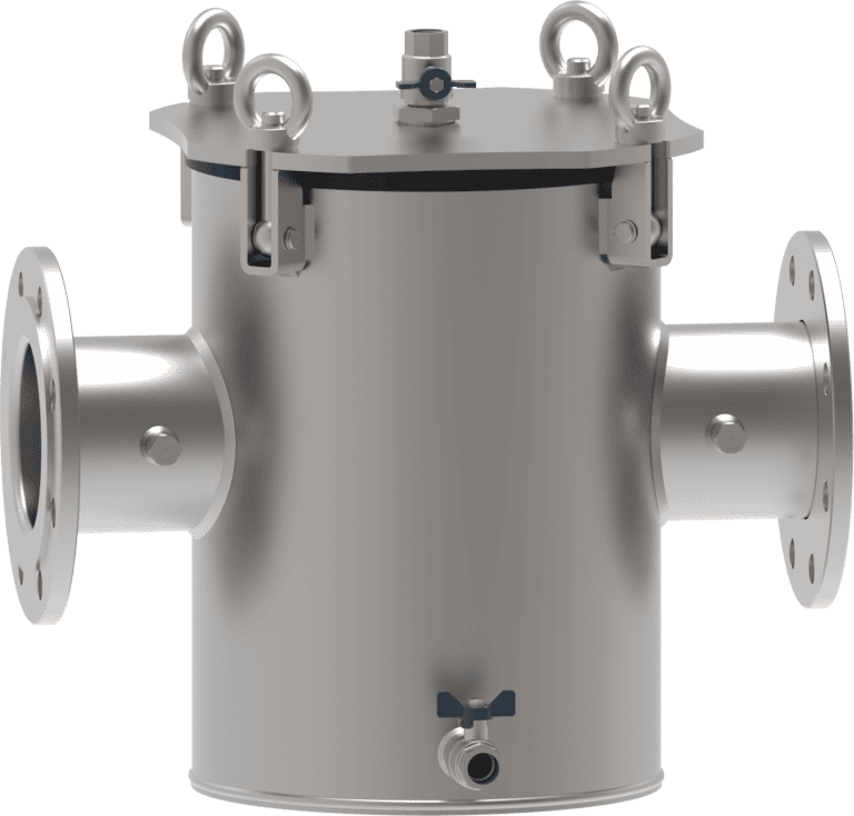 Industrial basket strainers are designed for easy and quick maintenance with minimal downtime, thanks to a flip-up lid. They protect pumps and filter solid particles from the flow of liquid.