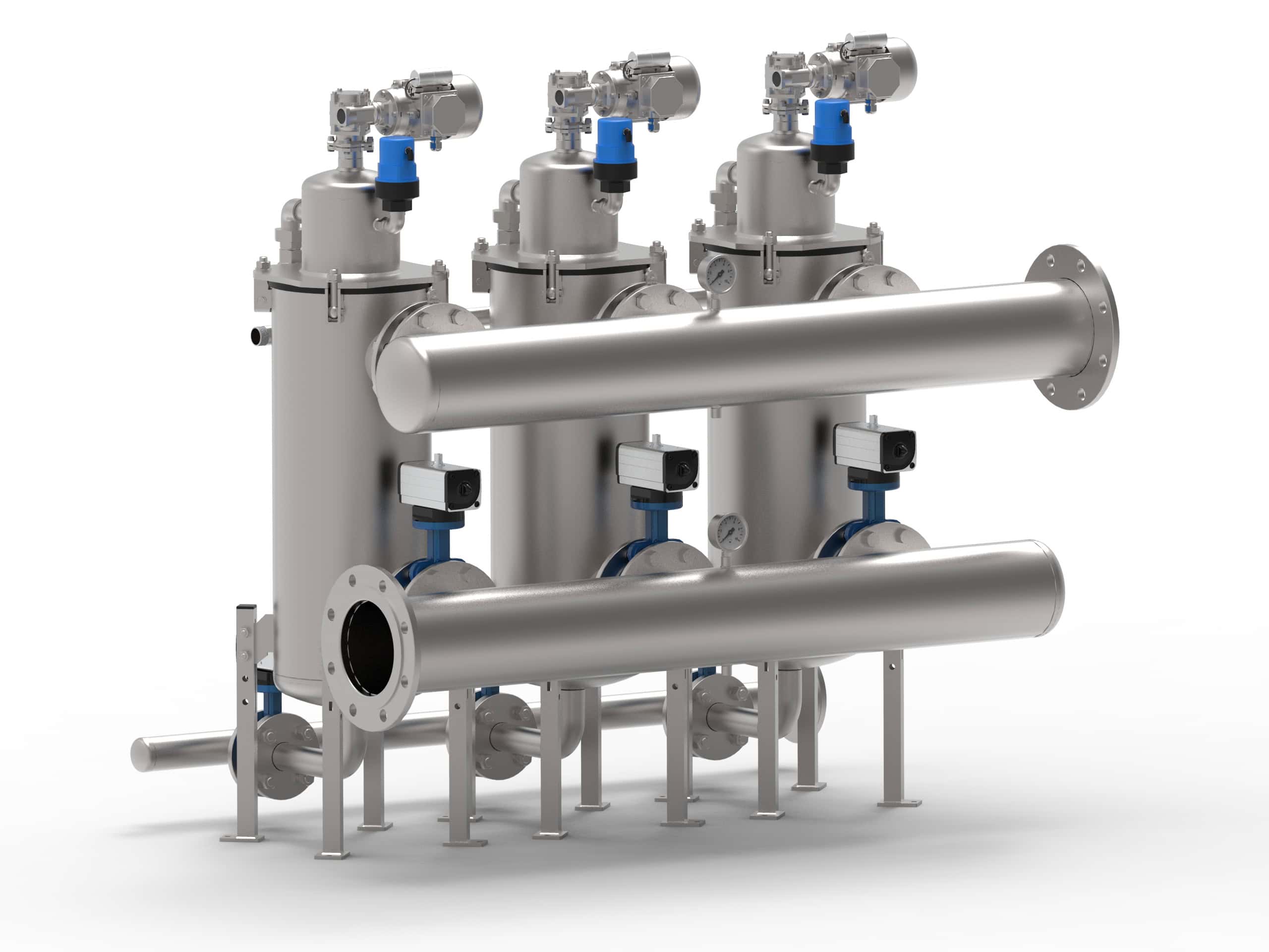 skid 21 vertical hybridjet with industrial manifold system