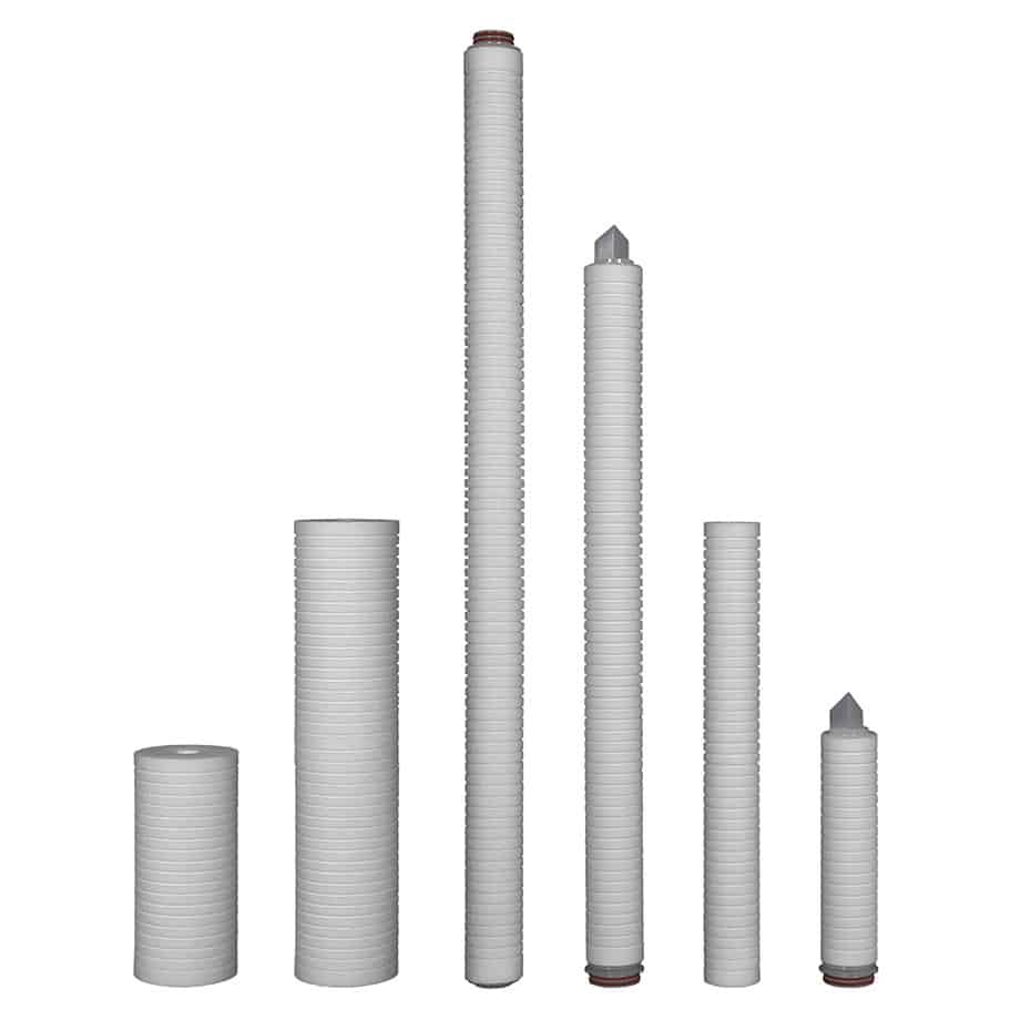 These grooved filters consist of three layers and taper from outside to inside, providing great dirt collection